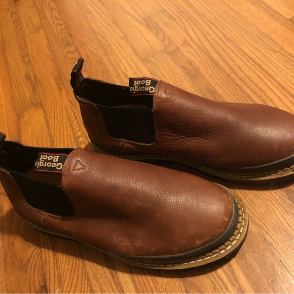 Brown Leather Men's Shoes - Picture 4 of 4